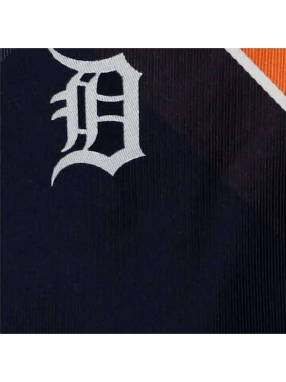 Detroit Tigers Navy & Orange Striped Tie necktie NWT